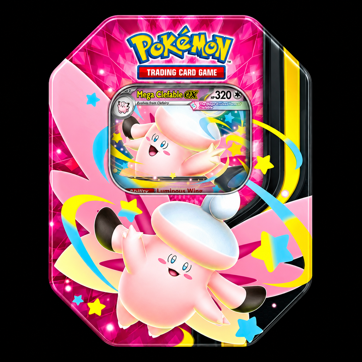 Pokémon TCG: Mega Moonlit Tin — Mega Clefable ex