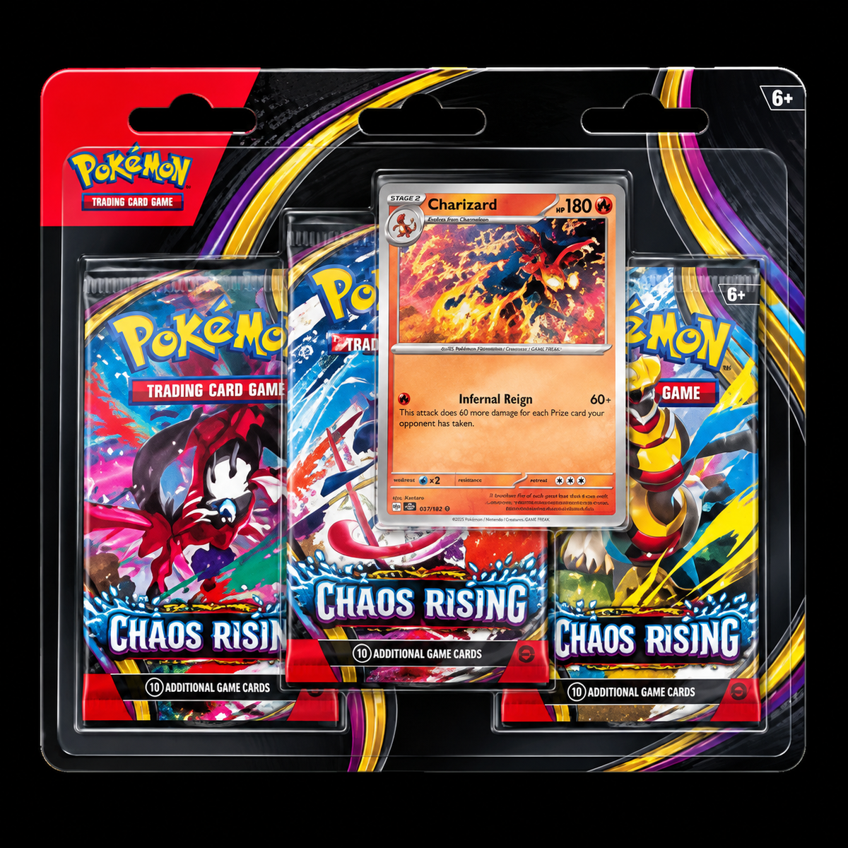 Pokémon TCG Mega Evolution Chaos Rising 3-Pack Blister