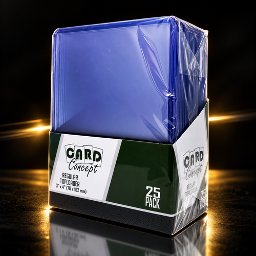 Card Concept regular toploaders 25 pack dark background
