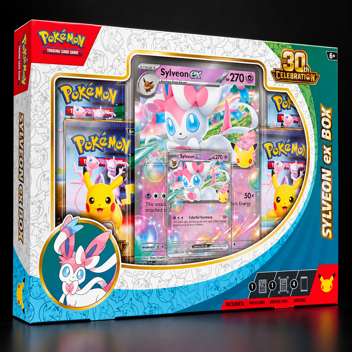 Pokémon TCG 30th Celebration Sylveon ex Box